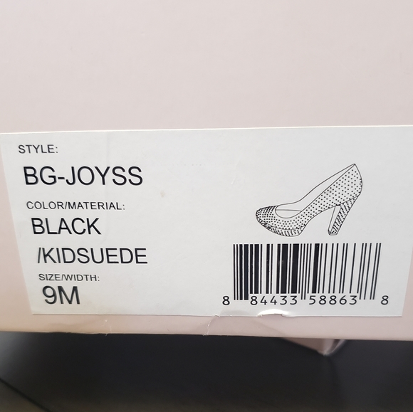 BCBGeneration Joy Suede Studded Block Heels Size 9 - Picture 7 of 9